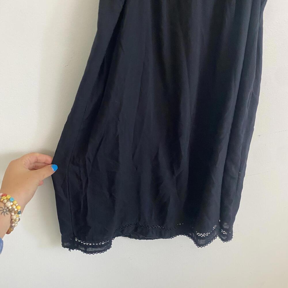 Aritzia WILFRED black off the shoulder mini dress sz XS - Picture 5 of 5